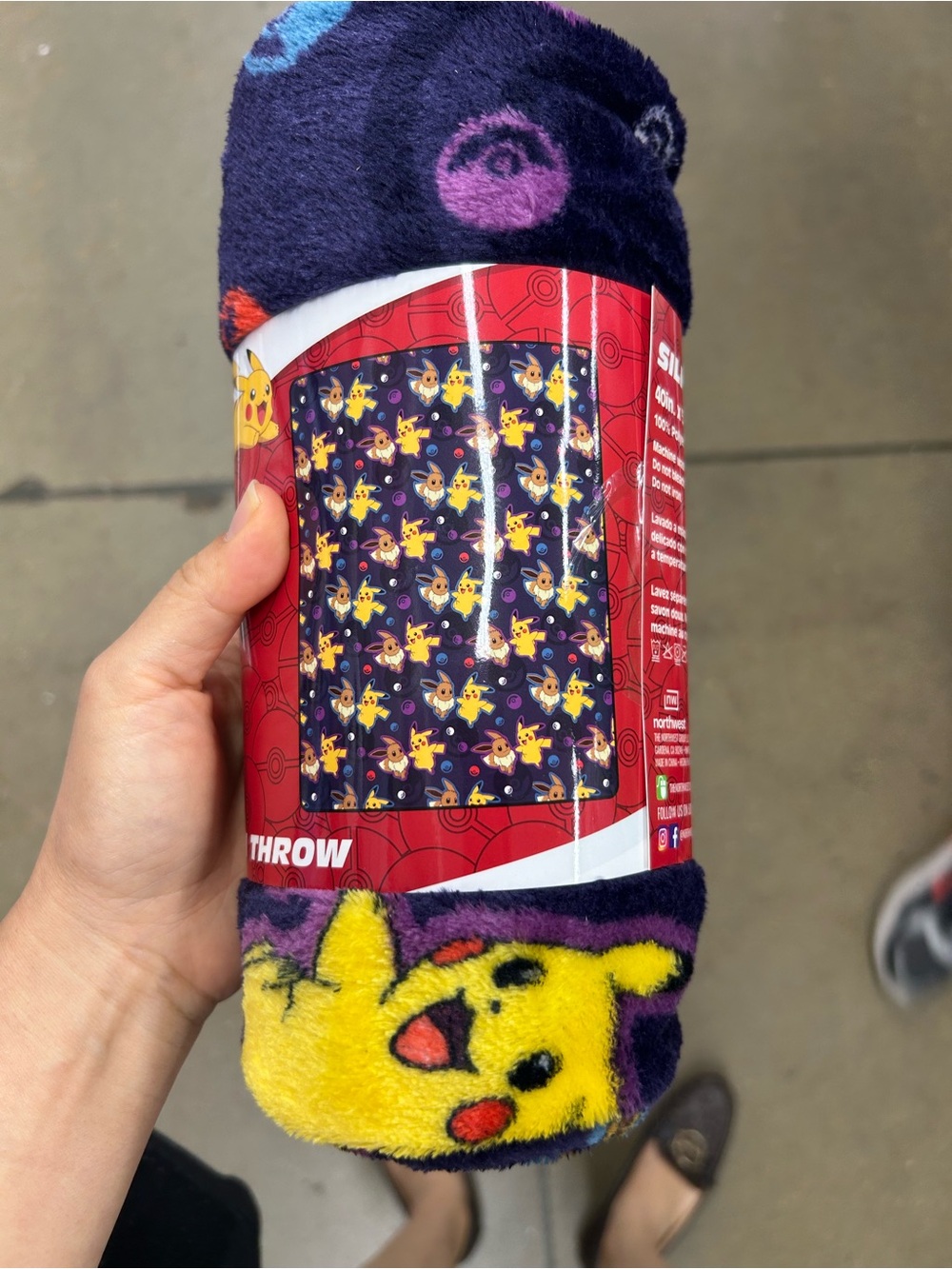 NWT Pokemon Pikachu silk touch Throw Blanket